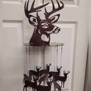 Metal Deer Wind Chime, Plasma Cut From 14-gauge Steel